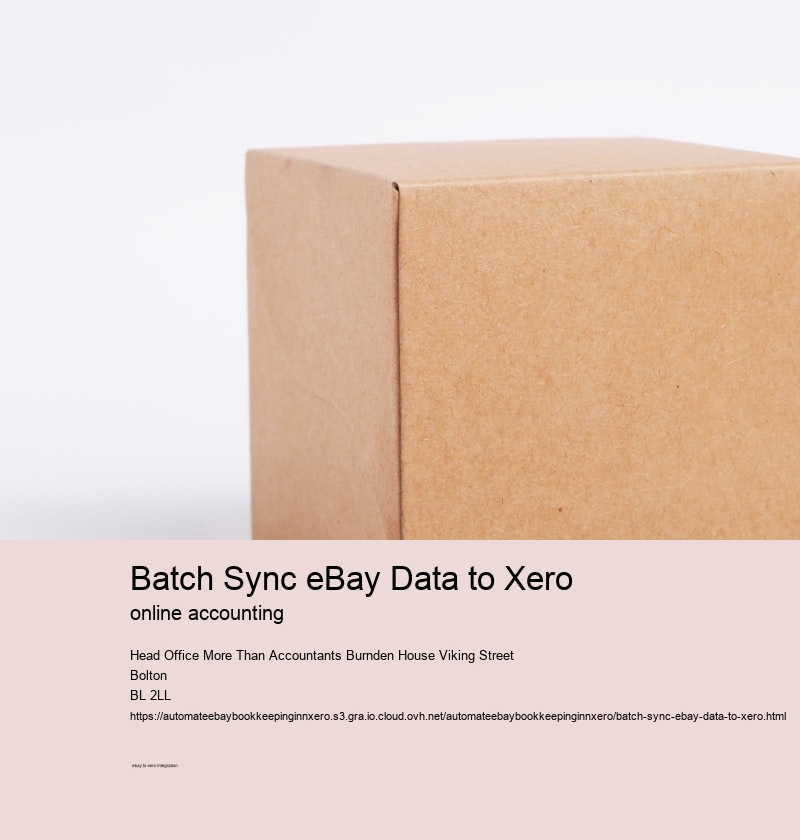 Batch Sync eBay Data to Xero