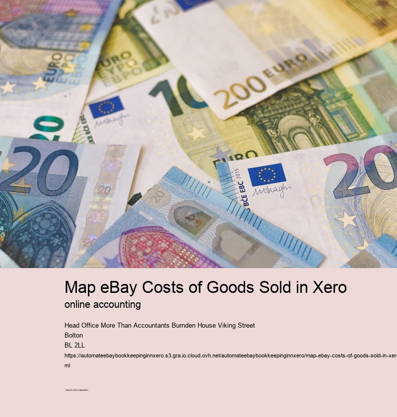 Map eBay Costs of Goods Sold in Xero